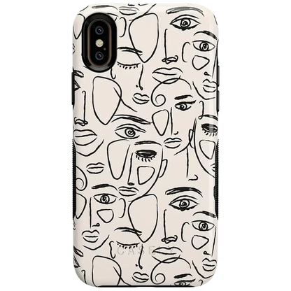 We're All Human | Minimal Face Art Case iPhone Case get.casely Bold iPhone XS Max