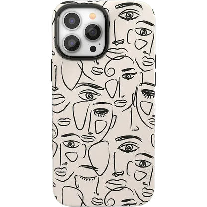 We're All Human | Minimal Face Art Case iPhone Case get.casely Bold + MagSafe® iPhone 13 Pro