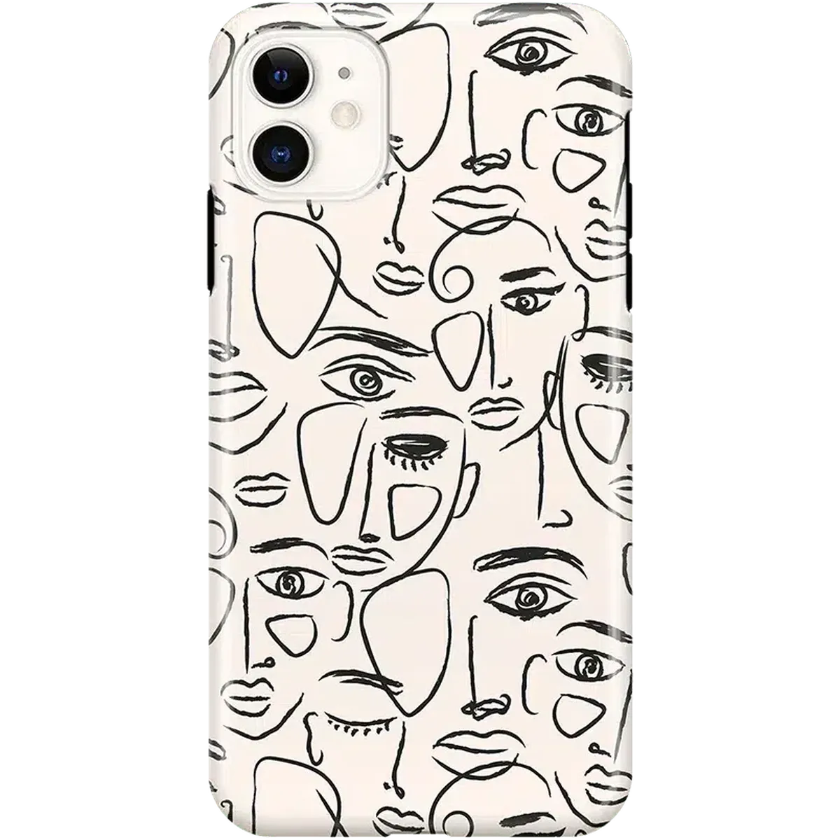 We're All Human | Minimal Face Art Case iPhone Case get.casely Classic iPhone 11