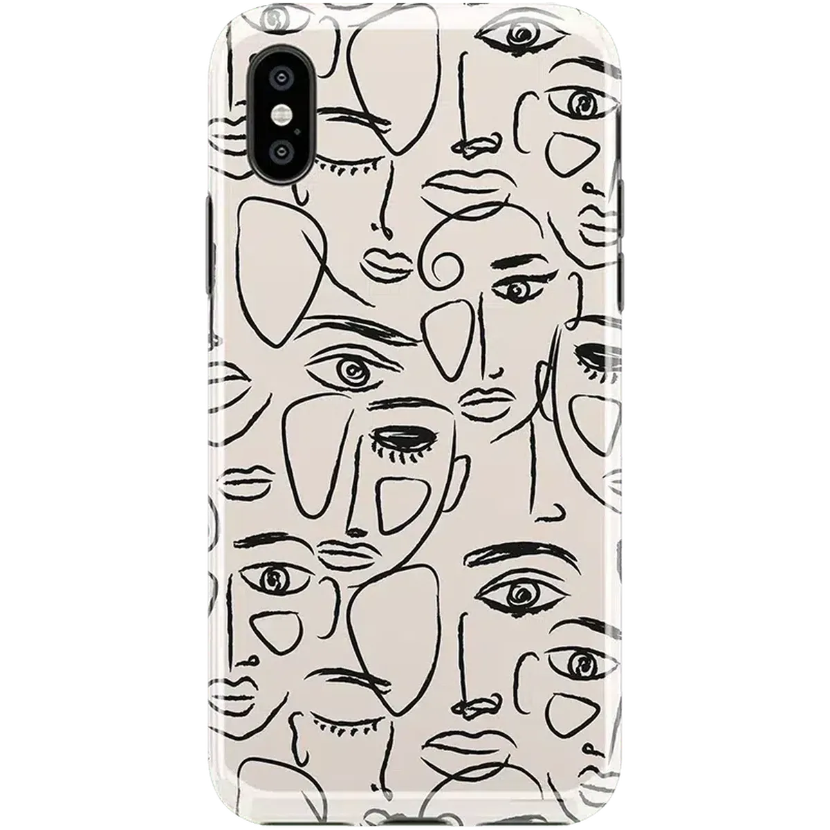 We're All Human | Minimal Face Art Case iPhone Case get.casely Classic iPhone XS Max