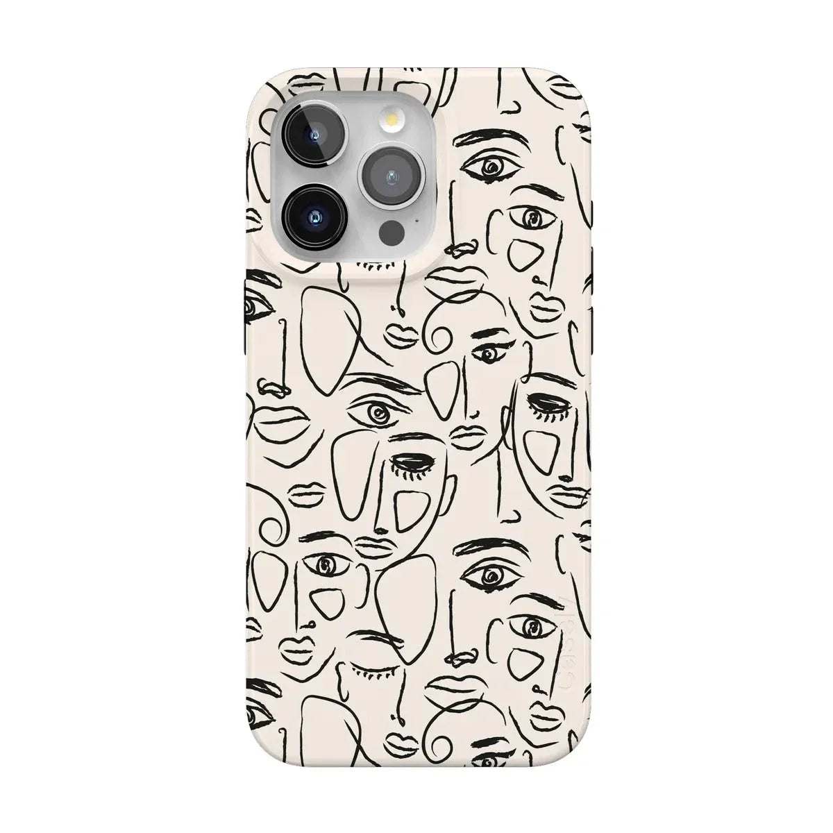 We're All Human | Minimal Face Art Case iPhone Case get.casely Classic + MagSafe® iPhone 15 Pro Max