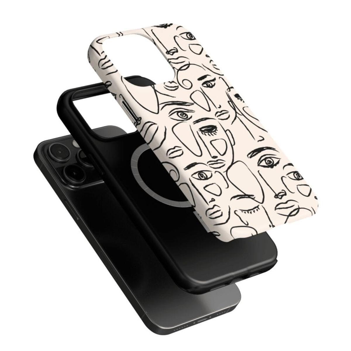 We're All Human | Minimal Face Art Case iPhone Case get.casely
