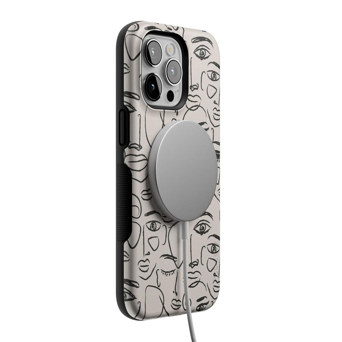 We're All Human | Minimal Face Art Case iPhone Case get.casely