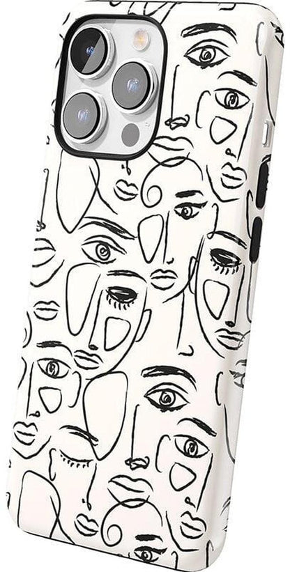 We're All Human | Minimal Face Art Case iPhone Case get.casely