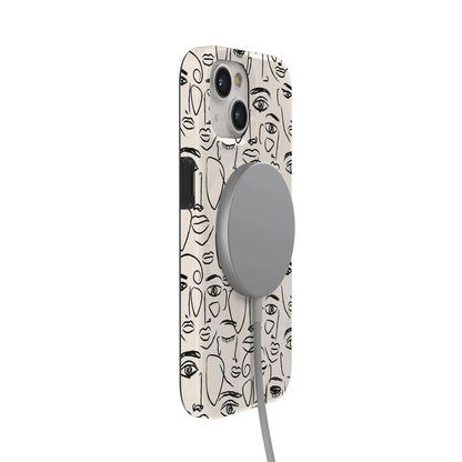 We're All Human | Minimal Face Art Case iPhone Case get.casely
