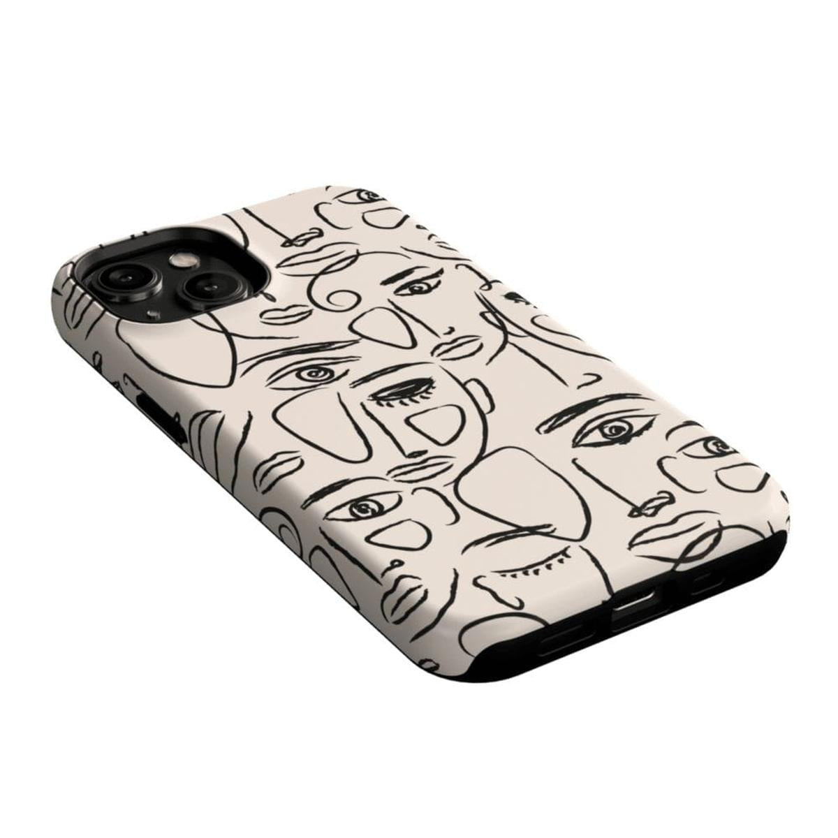 We're All Human | Minimal Face Art Case iPhone Case get.casely
