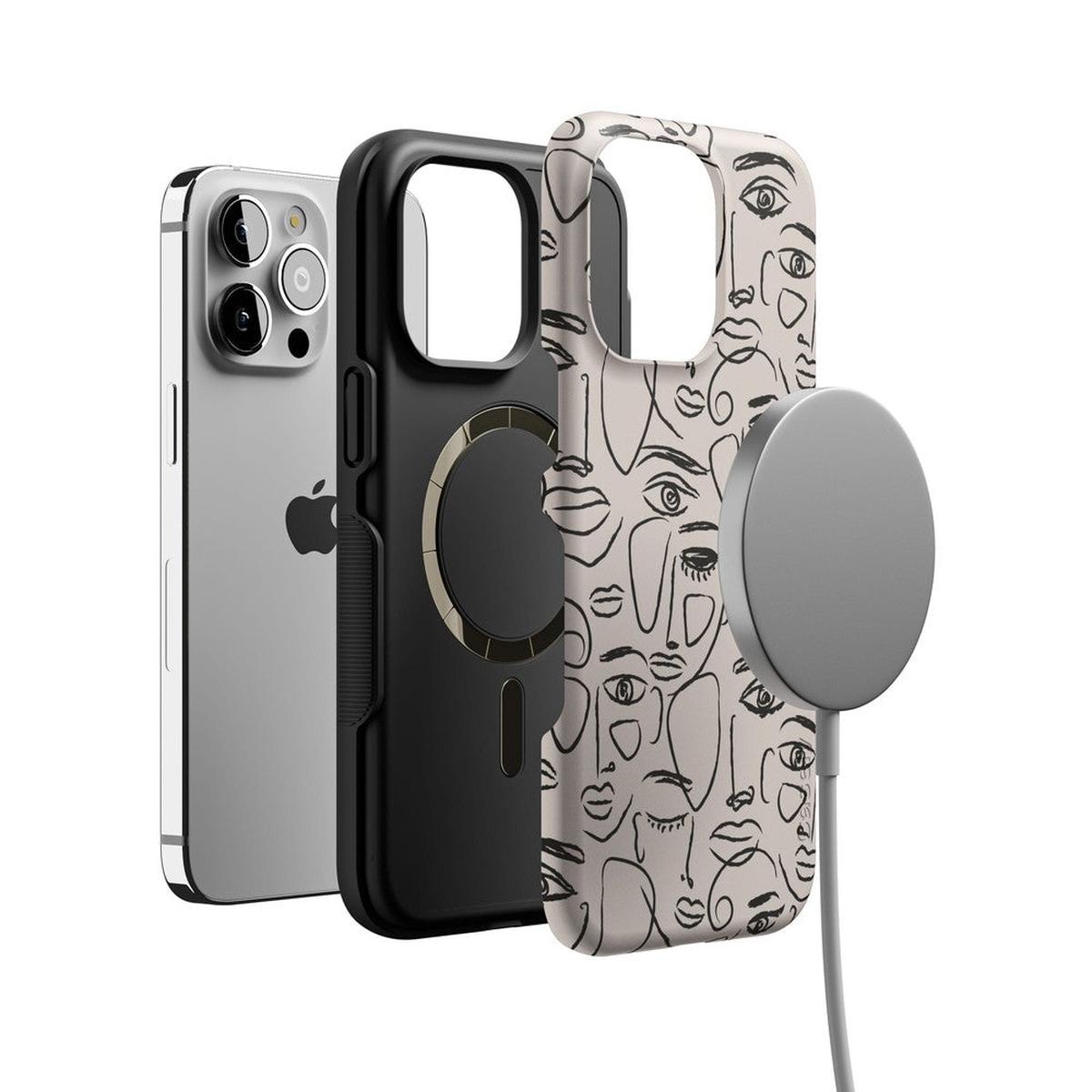 We're All Human | Minimal Face Art Case iPhone Case get.casely