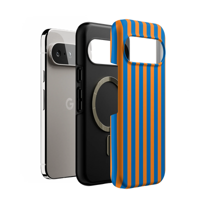 Go New York | Blue & Orange Stripes Case