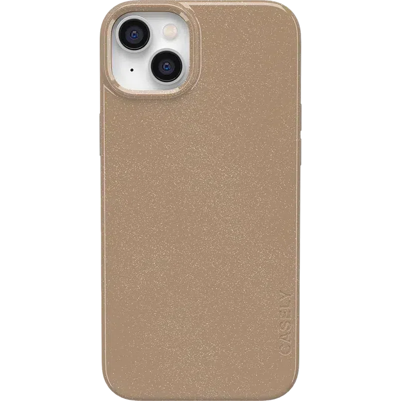 White Oak | Taupe Enchanted Shimmer Case iPhone Case get.casely Classic + MagSafe® iPhone 14 Plus