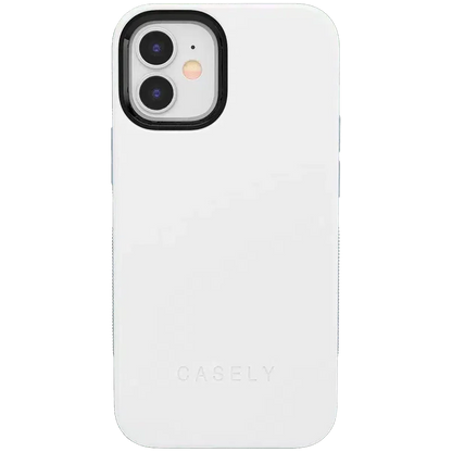 White on Light Blue | Ultra-Protective Bold Case iPhone Case get.casely Bold iPhone 12 Mini
