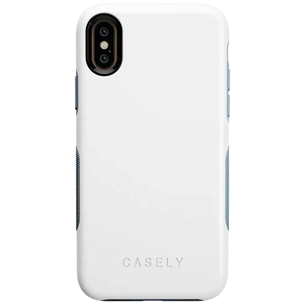 White on Light Blue | Ultra-Protective Bold Case iPhone Case get.casely Bold iPhone X / XS