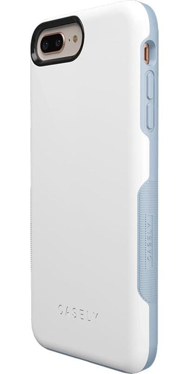 White on Light Blue iPhone Case get.casely