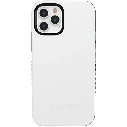 White on Light Blue | Ultra-Protective Bold Case iPhone Case get.casely