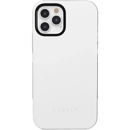 White on Light Blue | Ultra-Protective Bold Case iPhone Case get.casely