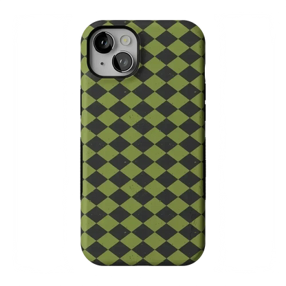 Wicked Hex | Green Checkered Case Phone Case get.casely Bold Flex + MagSafe® iPhone 14 Plus