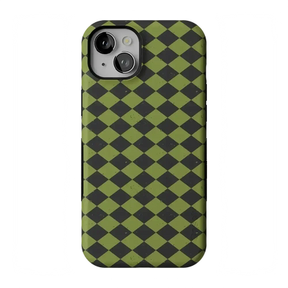 Wicked Hex | Green Checkered Case Phone Case get.casely Bold Flex + MagSafe® iPhone 15 Plus