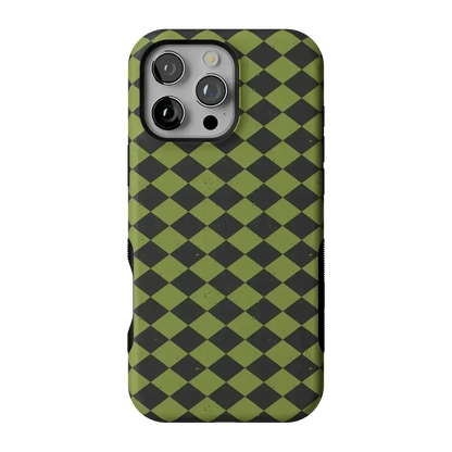 Wicked Hex | Green Checkered Case Phone Case get.casely Bold Flex + MagSafe® iPhone 16 Pro Max