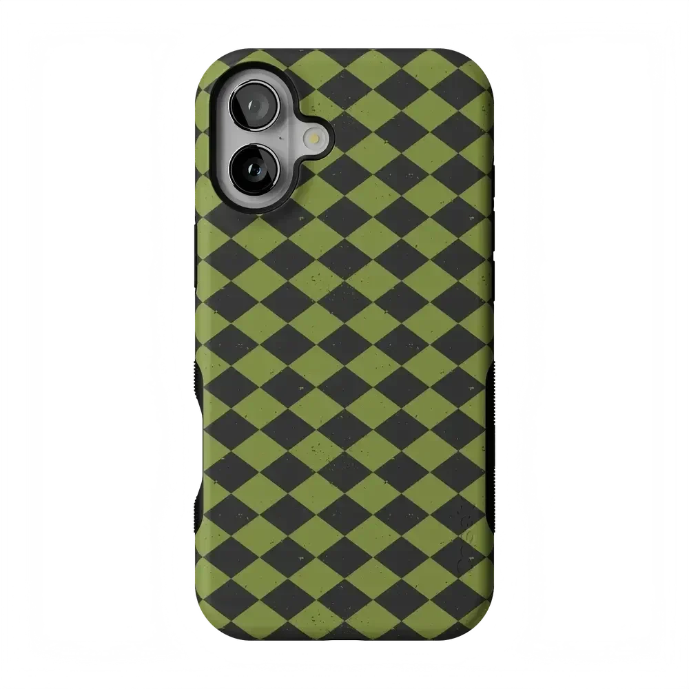 Wicked Hex | Green Checkered Case Phone Case get.casely Bold Flex + MagSafe® iPhone 17
