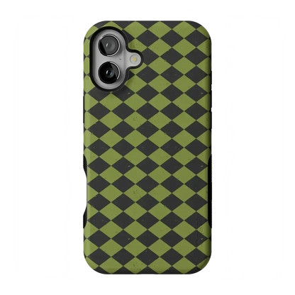 Wicked Hex | Green Checkered Case Phone Case get.casely Bold Flex + MagSafe® iPhone 17