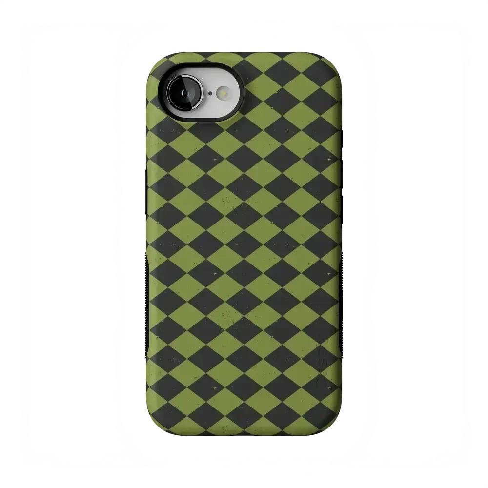 Wicked Hex | Green Checkered Case Phone Case get.casely Bold Flex + MagSafe® iPhone 17e