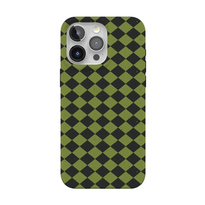 Wicked Hex | Green Checkered Case Phone Case get.casely Classic + MagSafe® iPhone 15 Pro Max