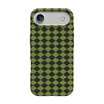 Wicked Hex | Green Checkered Case Phone Case get.casely Classic + MagSafe® iPhone 17 Air