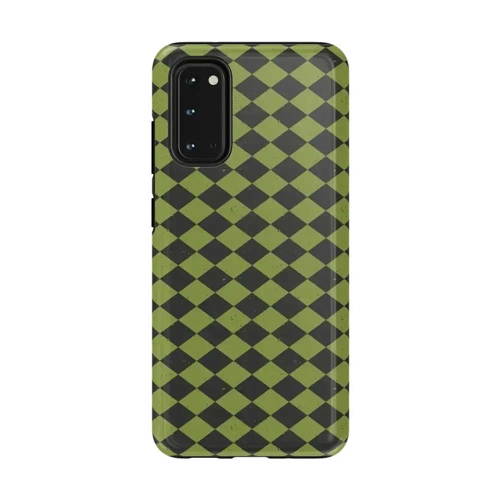 Wicked Hex | Green Checkered Case Phone Case get.casely Essential Galaxy S20