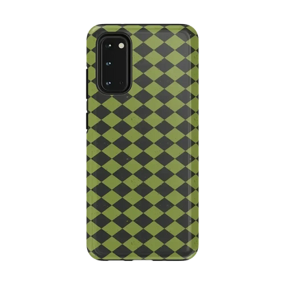 Wicked Hex | Green Checkered Case Phone Case get.casely Essential Galaxy S20