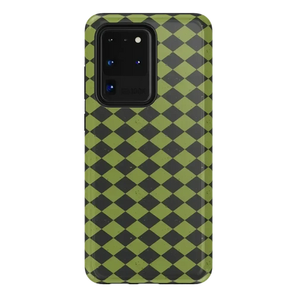 Wicked Hex | Green Checkered Case Phone Case get.casely Essential Galaxy S20 Ultra
