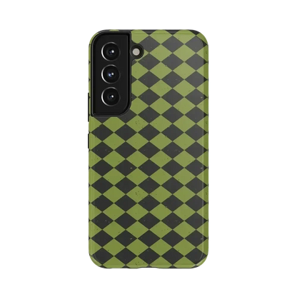 Wicked Hex | Green Checkered Case Phone Case get.casely Essential Galaxy S22