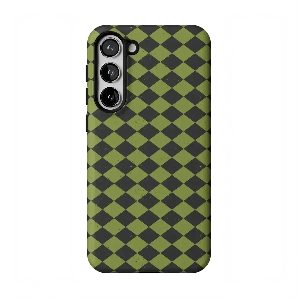 Wicked Hex | Green Checkered Case Phone Case get.casely Essential Galaxy S23 Plus