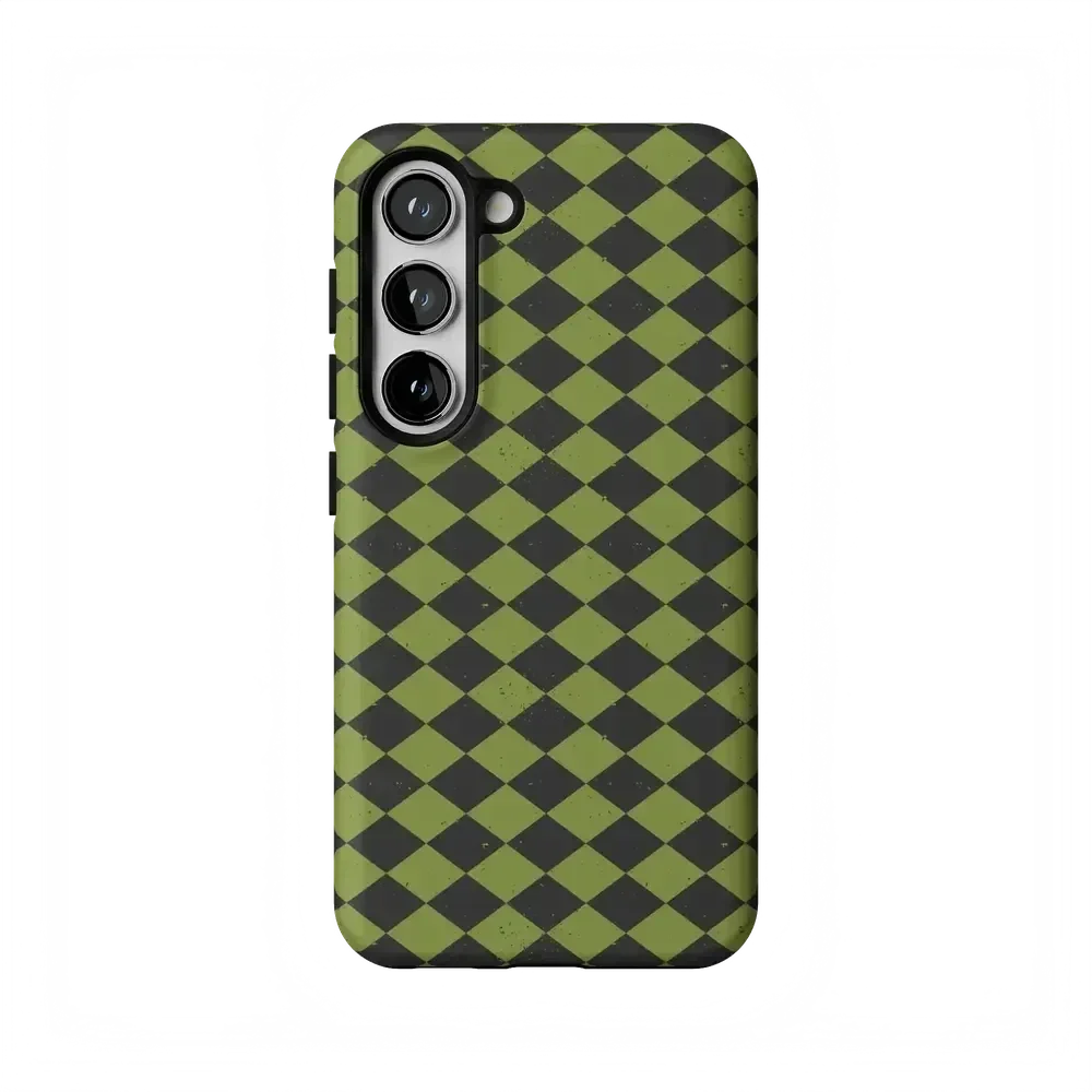 Wicked Hex | Green Checkered Case Phone Case get.casely Essential Galaxy S23