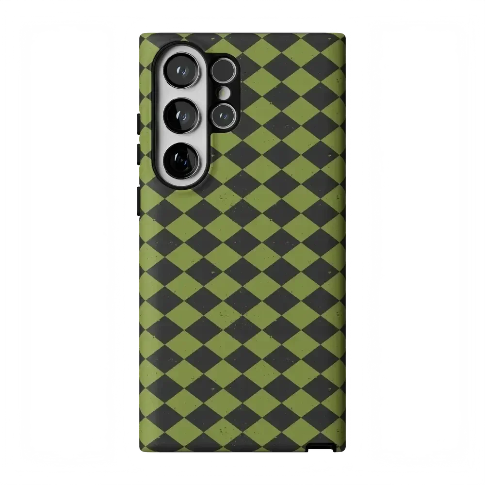 Wicked Hex | Green Checkered Case Phone Case get.casely Essential Galaxy S23 Ultra