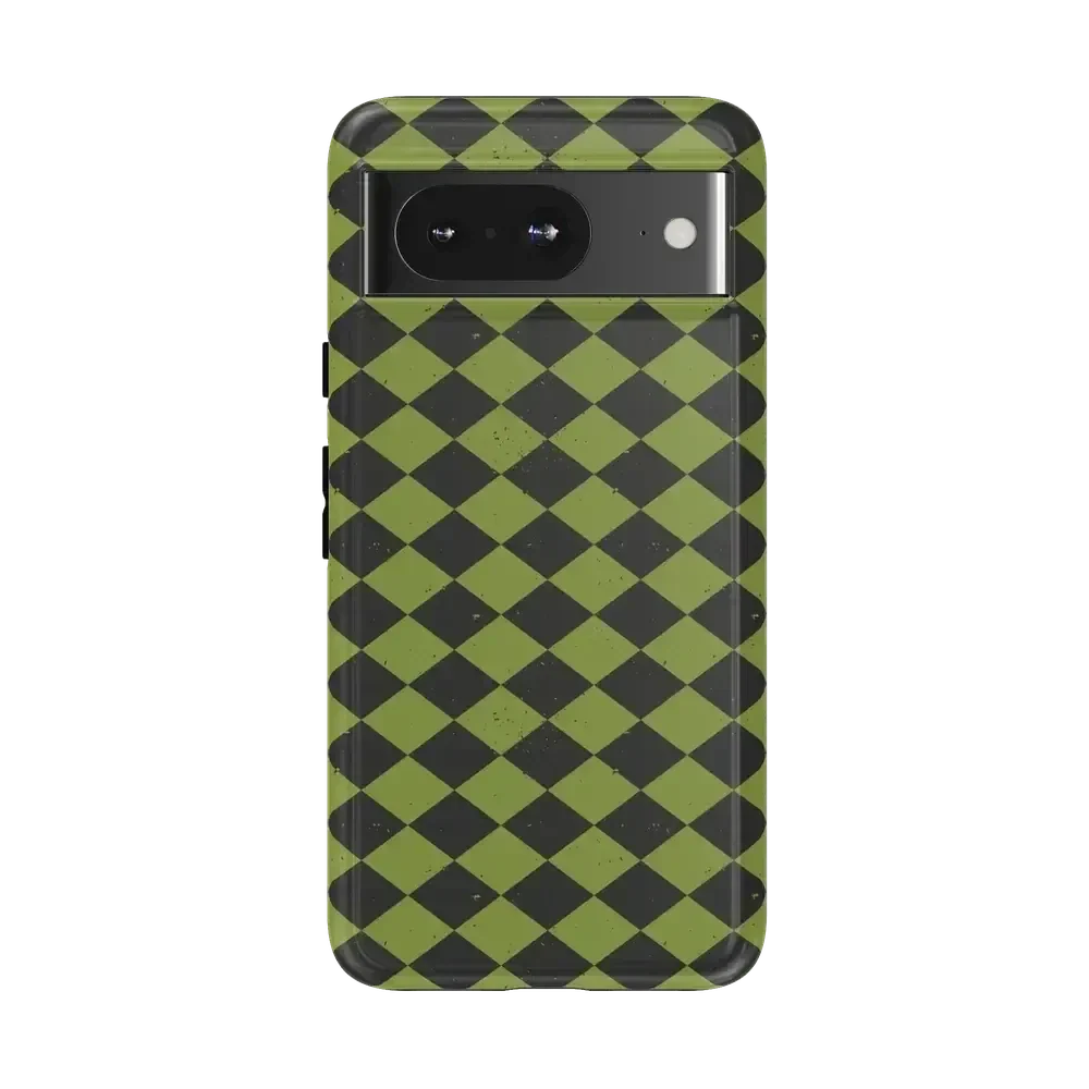 Wicked Hex | Green Checkered Case Phone Case get.casely Essential Google Pixel 8
