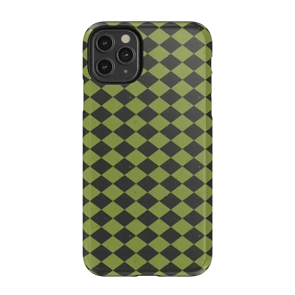 Wicked Hex | Green Checkered Case Phone Case get.casely Essential iPhone 11 Pro Max