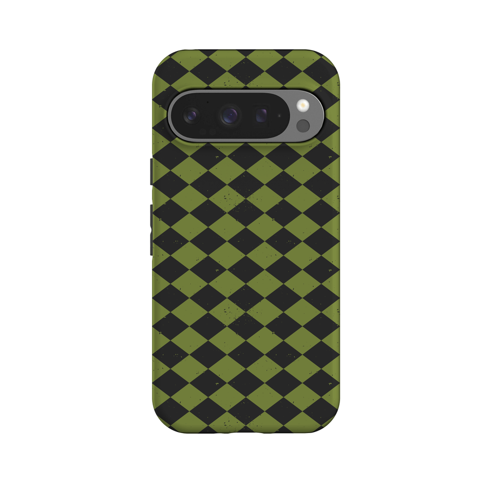 Wicked Hex | Green Checkered Case Phone Case get.casely Essential + MagSafe® Google Pixel 10 Pro