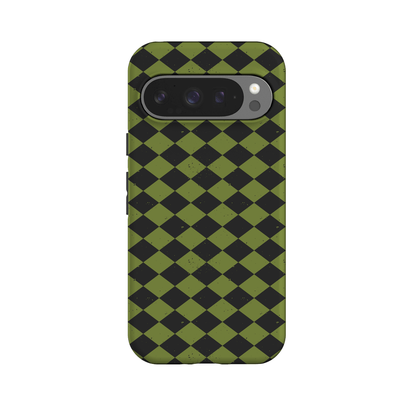 Wicked Hex | Green Checkered Case Phone Case get.casely Essential + MagSafe® Google Pixel 10 Pro