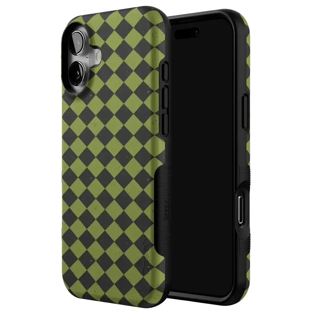 Wicked Hex | Green Checkered Case Phone Case get.casely