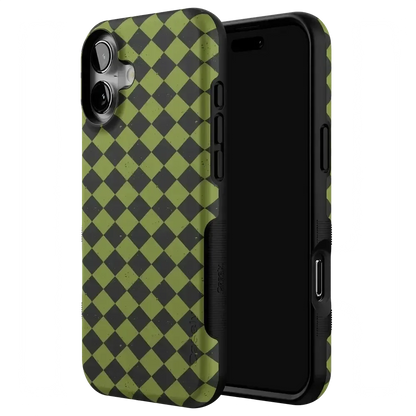 Wicked Hex | Green Checkered Case Phone Case get.casely