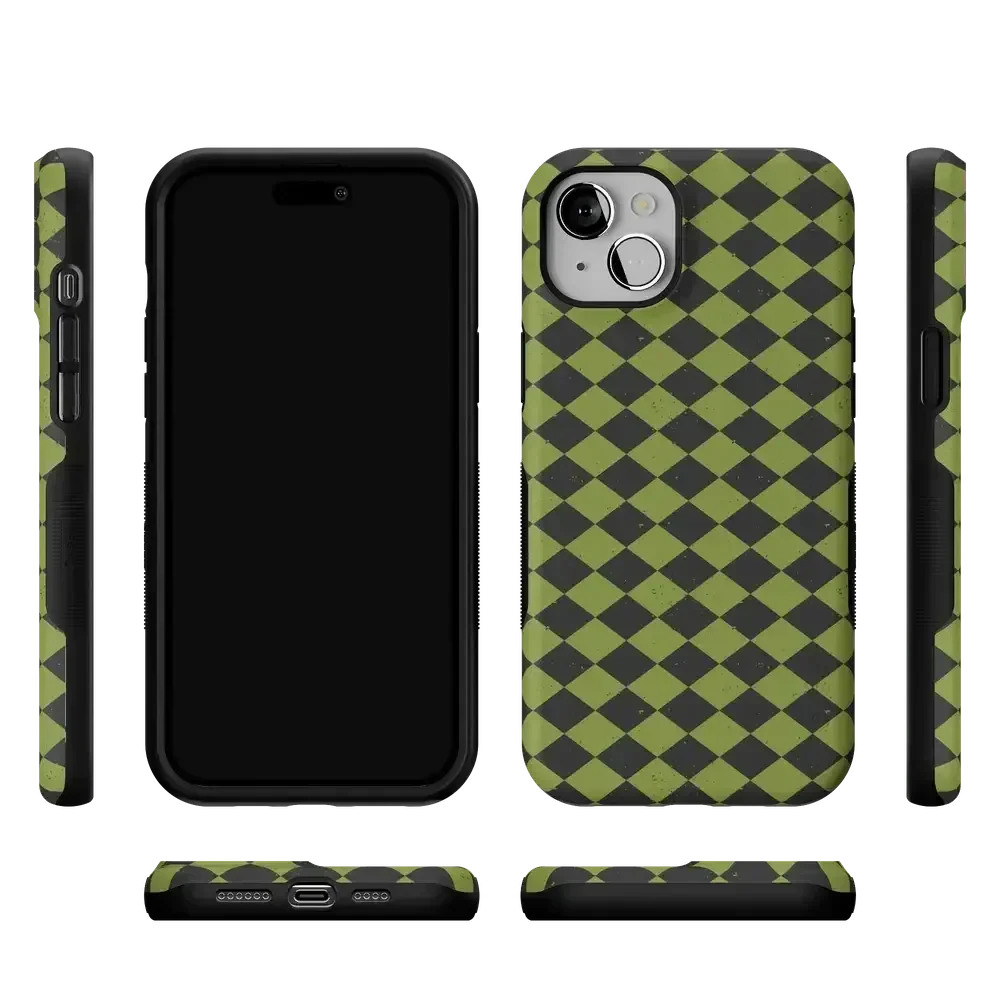 Wicked Hex | Green Checkered Case Phone Case get.casely