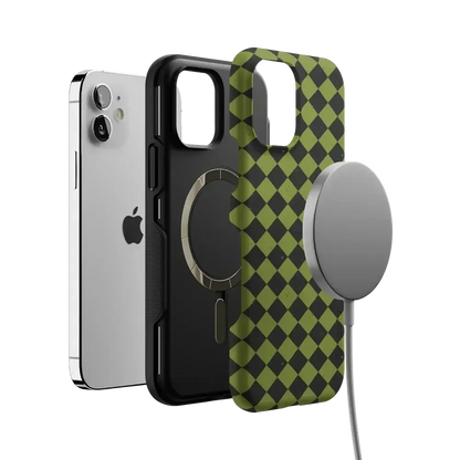 Wicked Hex | Green Checkered Case Phone Case get.casely