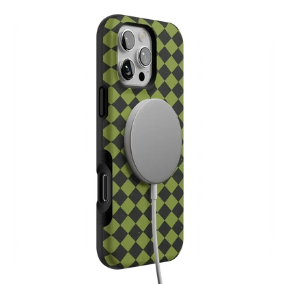 Wicked Hex | Green Checkered Case Phone Case get.casely