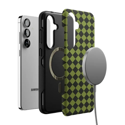Wicked Hex | Green Checkered Case Phone Case get.casely