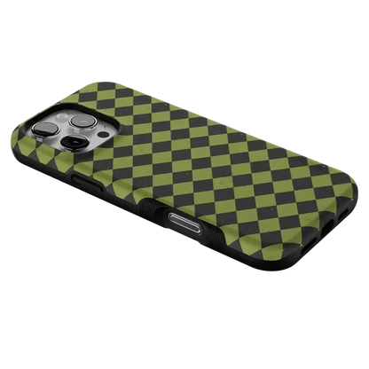 Wicked Hex | Green Checkered Case Phone Case get.casely
