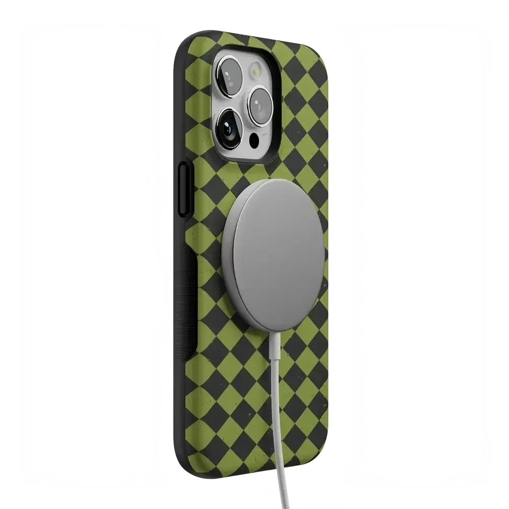 Wicked Hex | Green Checkered Case Phone Case get.casely