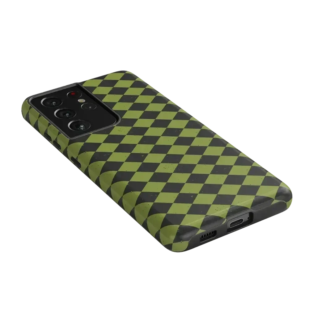 Wicked Hex | Green Checkered Case Phone Case get.casely