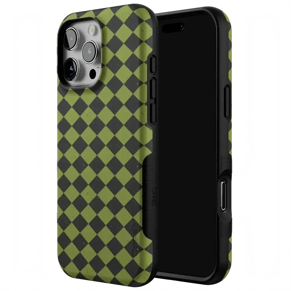 Wicked Hex | Green Checkered Case Phone Case get.casely