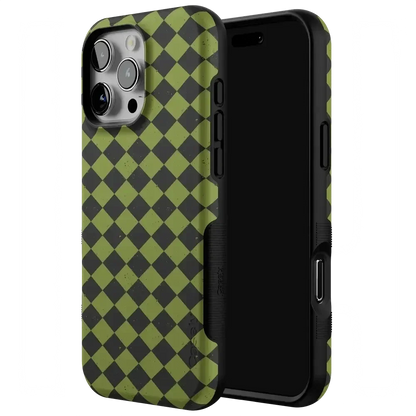 Wicked Hex | Green Checkered Case Phone Case get.casely
