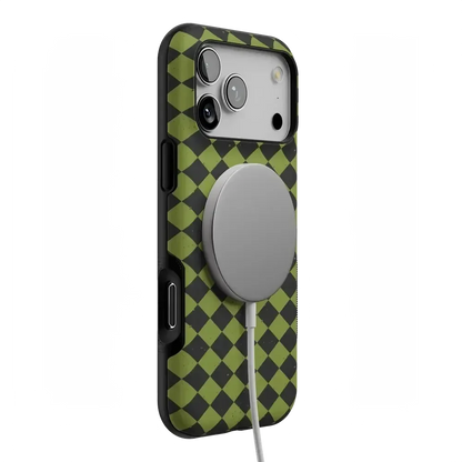 Wicked Hex | Green Checkered Case Phone Case get.casely