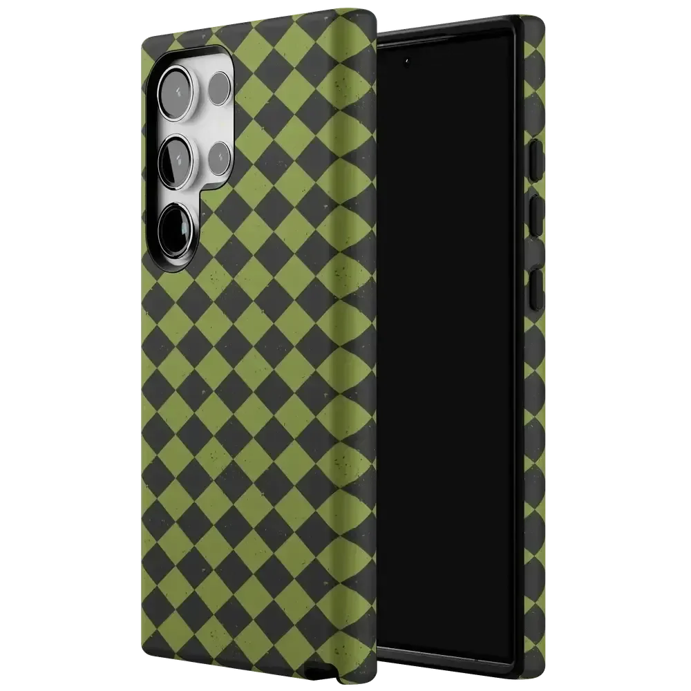 Wicked Hex | Green Checkered Case Phone Case get.casely